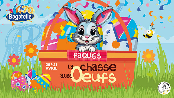 chasse aux oeufs au parc Bagatelle
